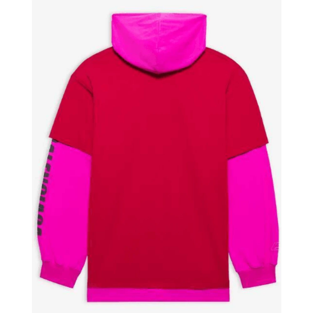 Balenciaga Hoodie Rood Fucsia Unisex Pink Dames
