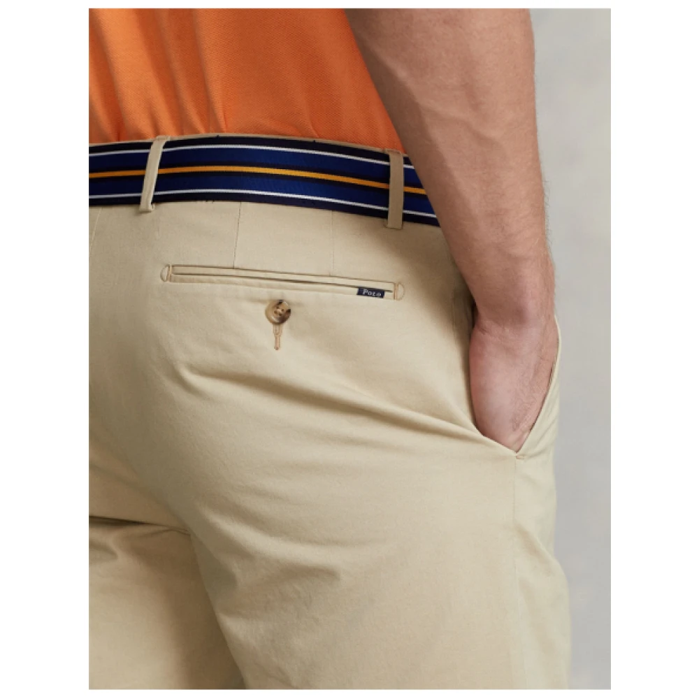 Polo Ralph Lauren Slim Fit Stretch Chino Shorts Beige Heren
