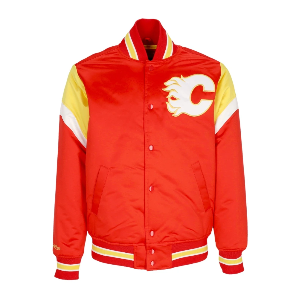 Mitchell & Ness NHL Heavyweight Bomberjack Calgary Flames Red Heren
