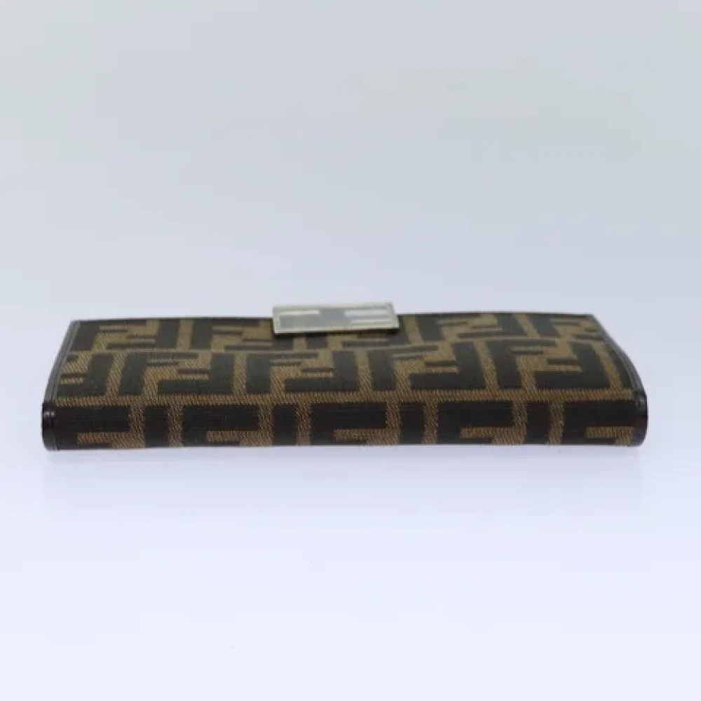 Fendi Vintage Pre-owned Canvas wallets Brown Dames