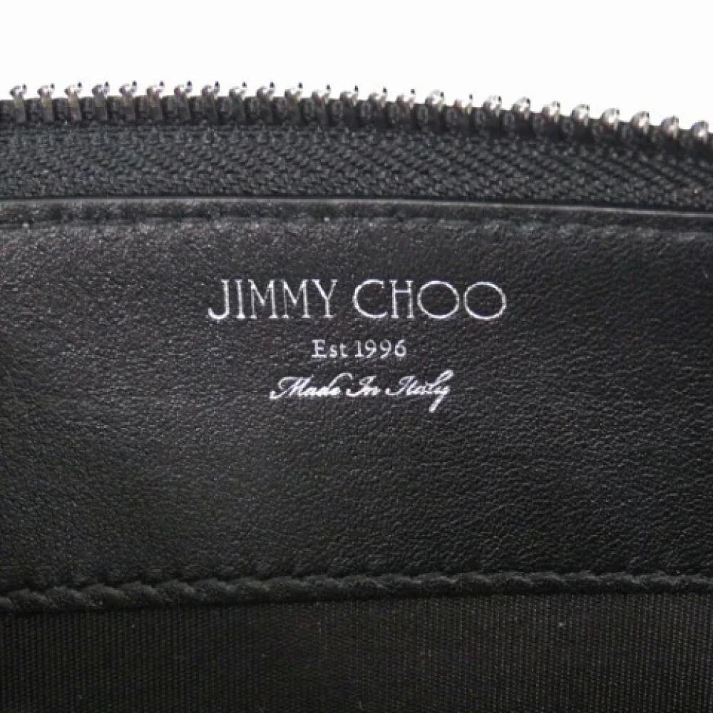 Jimmy Choo Pre-owned Leather wallets Gray Dames