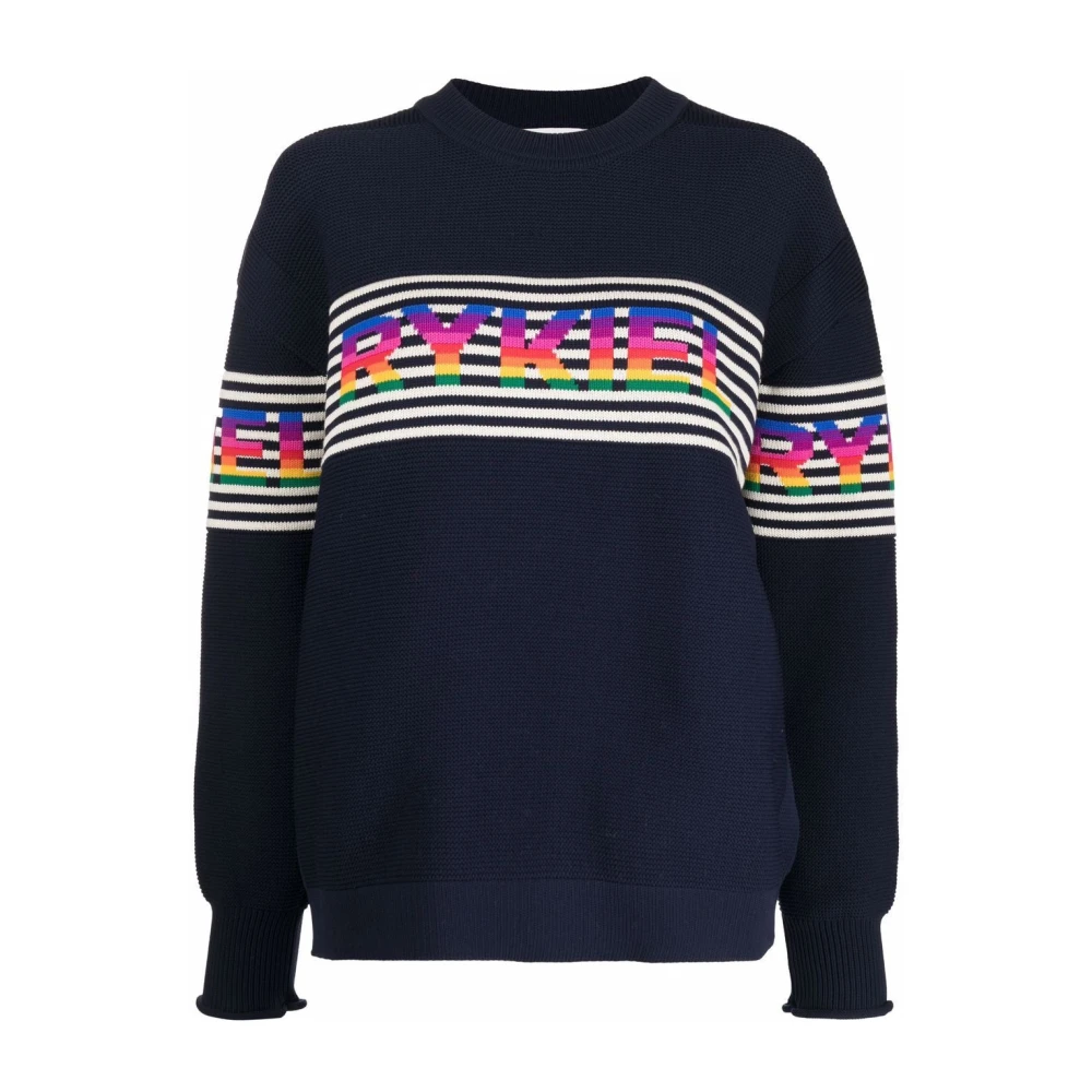 Sonia Rykiel Blauwe Casual Sweater Polyester Katoen Blue Dames
