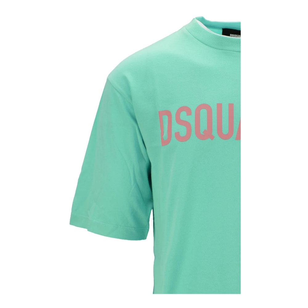 Dsquared2 Heren Slip-On T-Shirt Green Heren