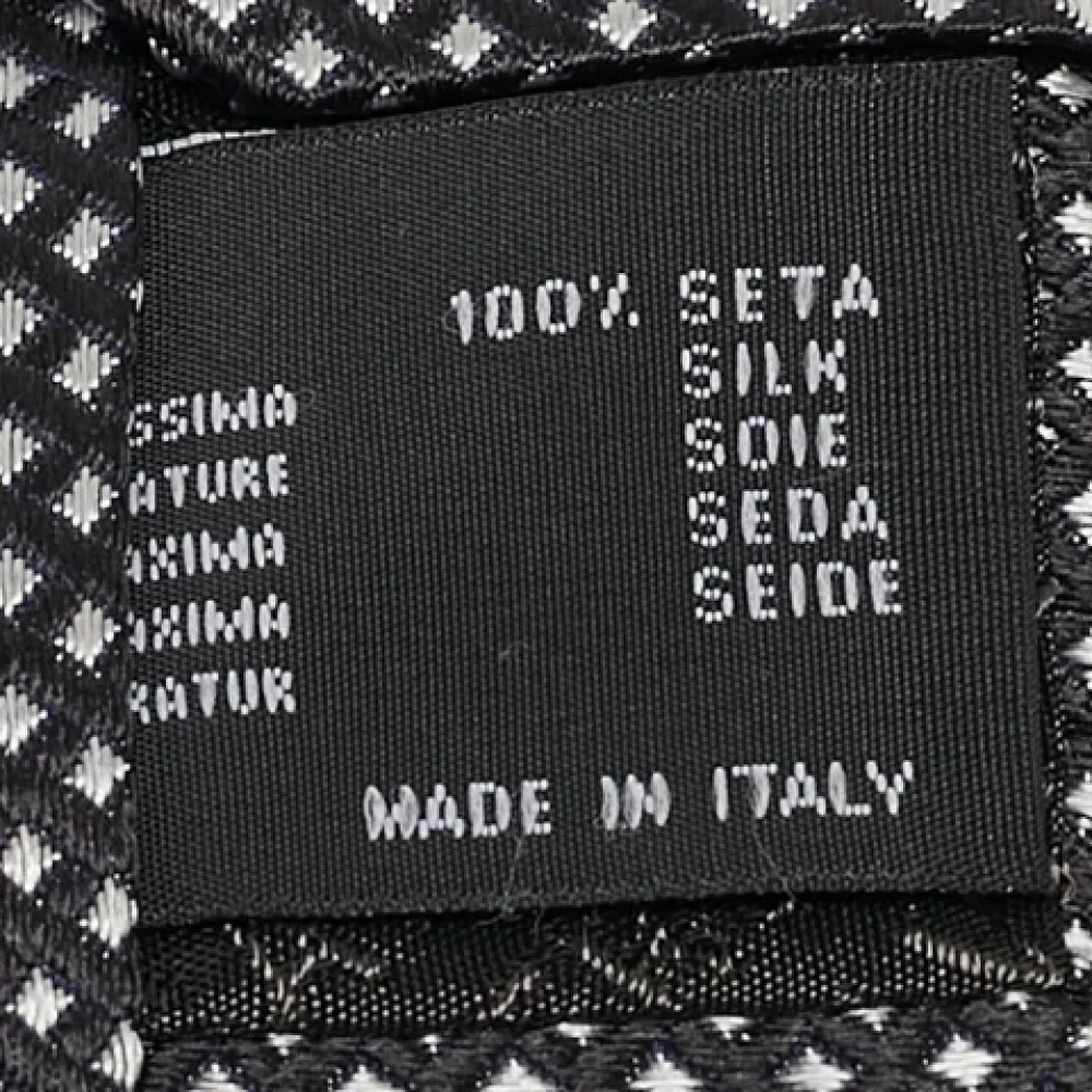Versace Pre-owned Silk tops Black Heren