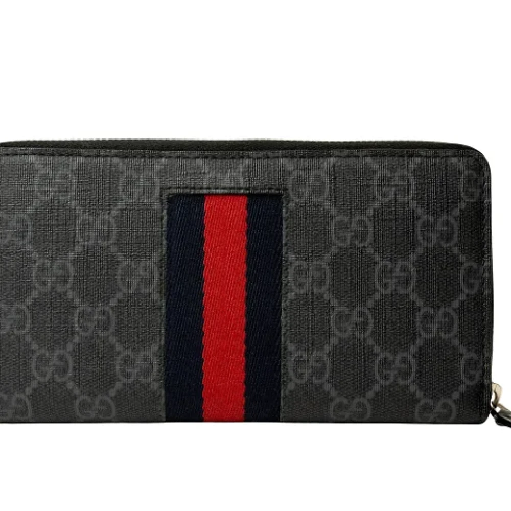 Gucci Vintage Pre-owned Leather wallets Black Dames