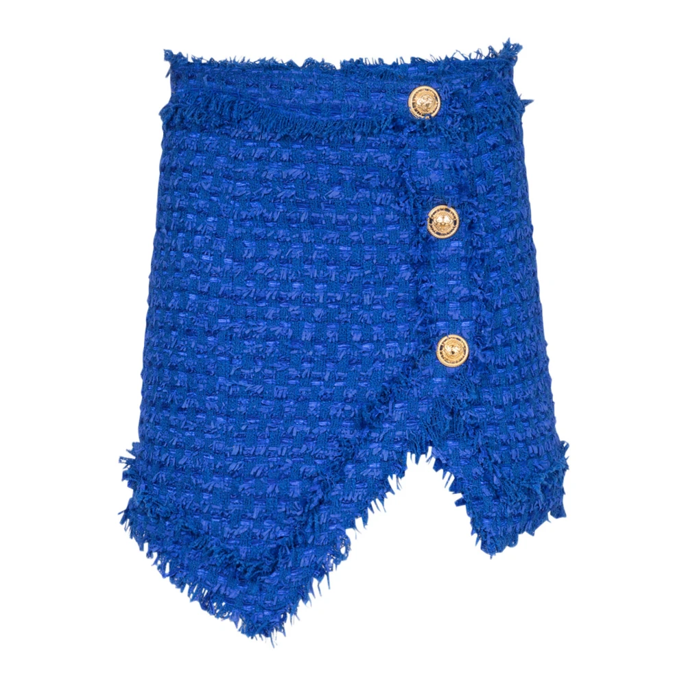 Balmain Tweed rok Blue Dames