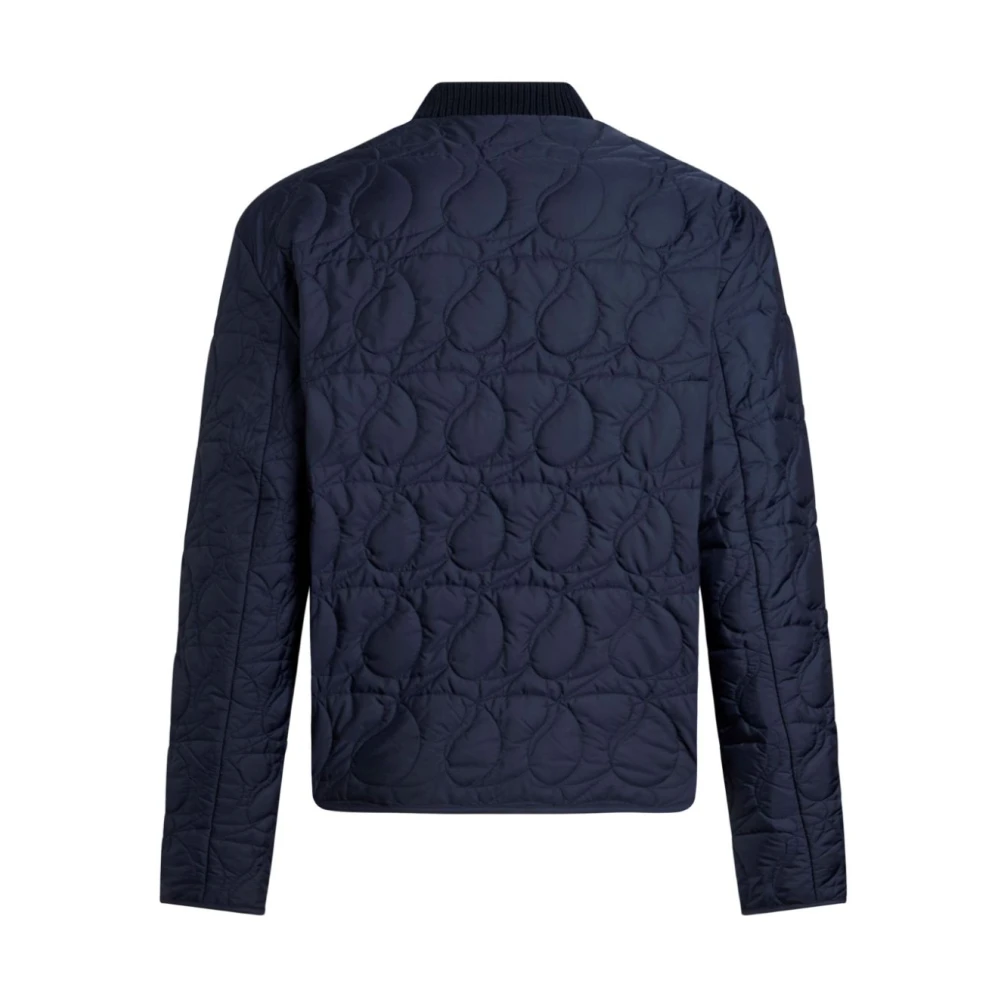 ETRO Gewatteerde Paisley Jassen Blue Heren