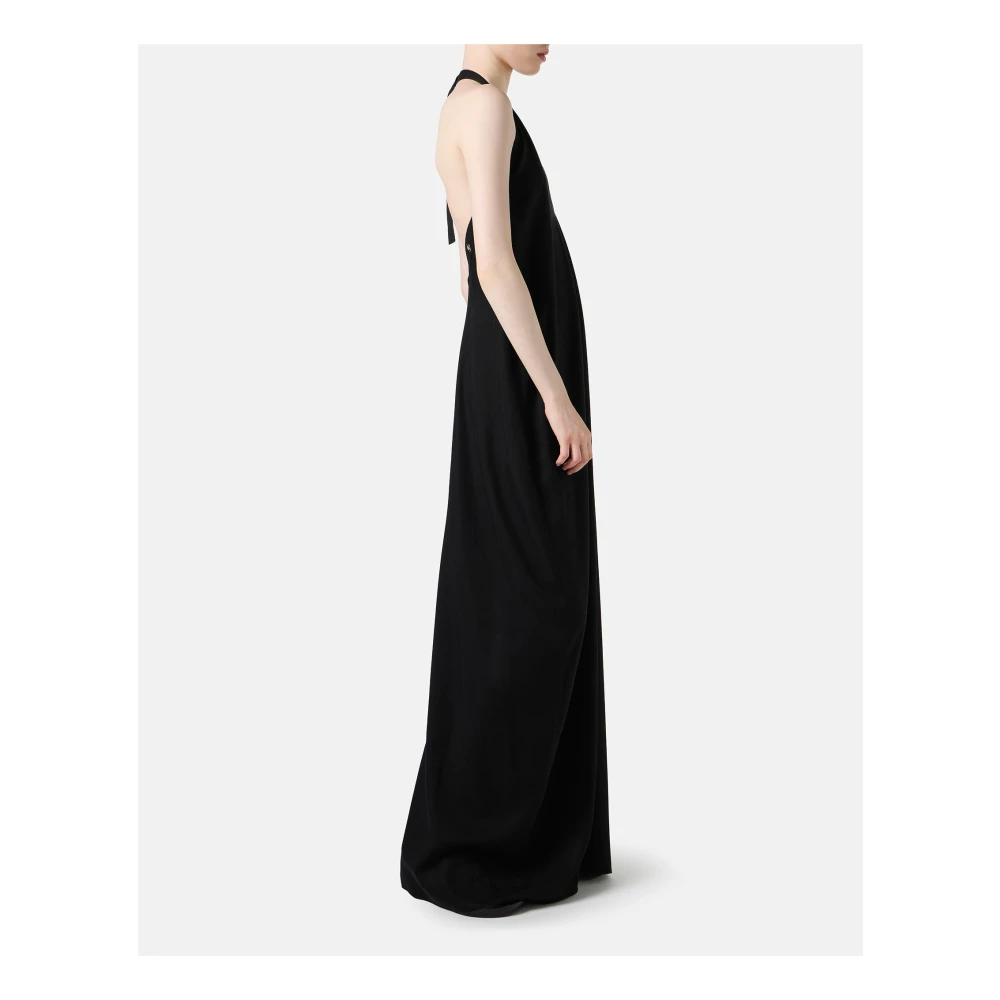 Iceberg Zwarte jurk in een volumineuze nieuwe pasvorm met Tencel-stof Black Dames