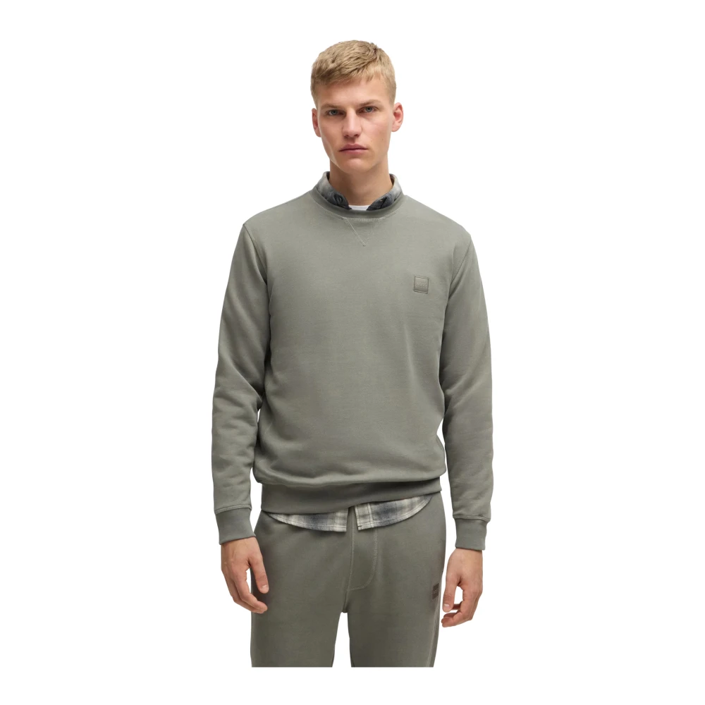 Hugo Boss Groene trui voor mannen Green Heren