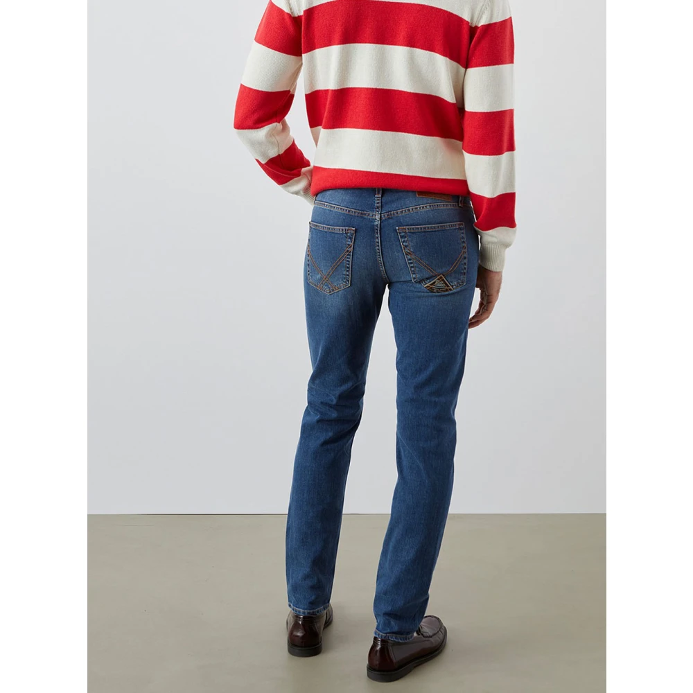 Roy Roger's Slim Fit Denim Jeans met Medium Wassing Blue Heren