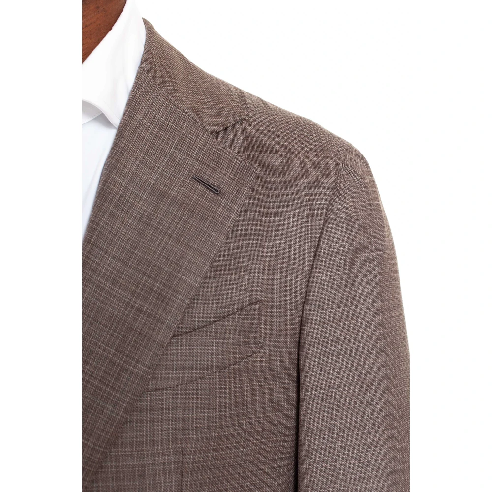 Caruso Bruine Aida Deconstructed Jurk Brown Heren