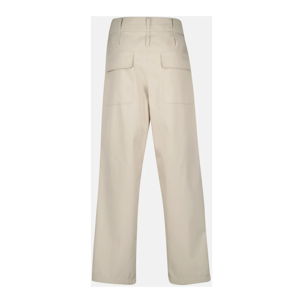 Moschino Hoge taille geplooide broek Beige Dames
