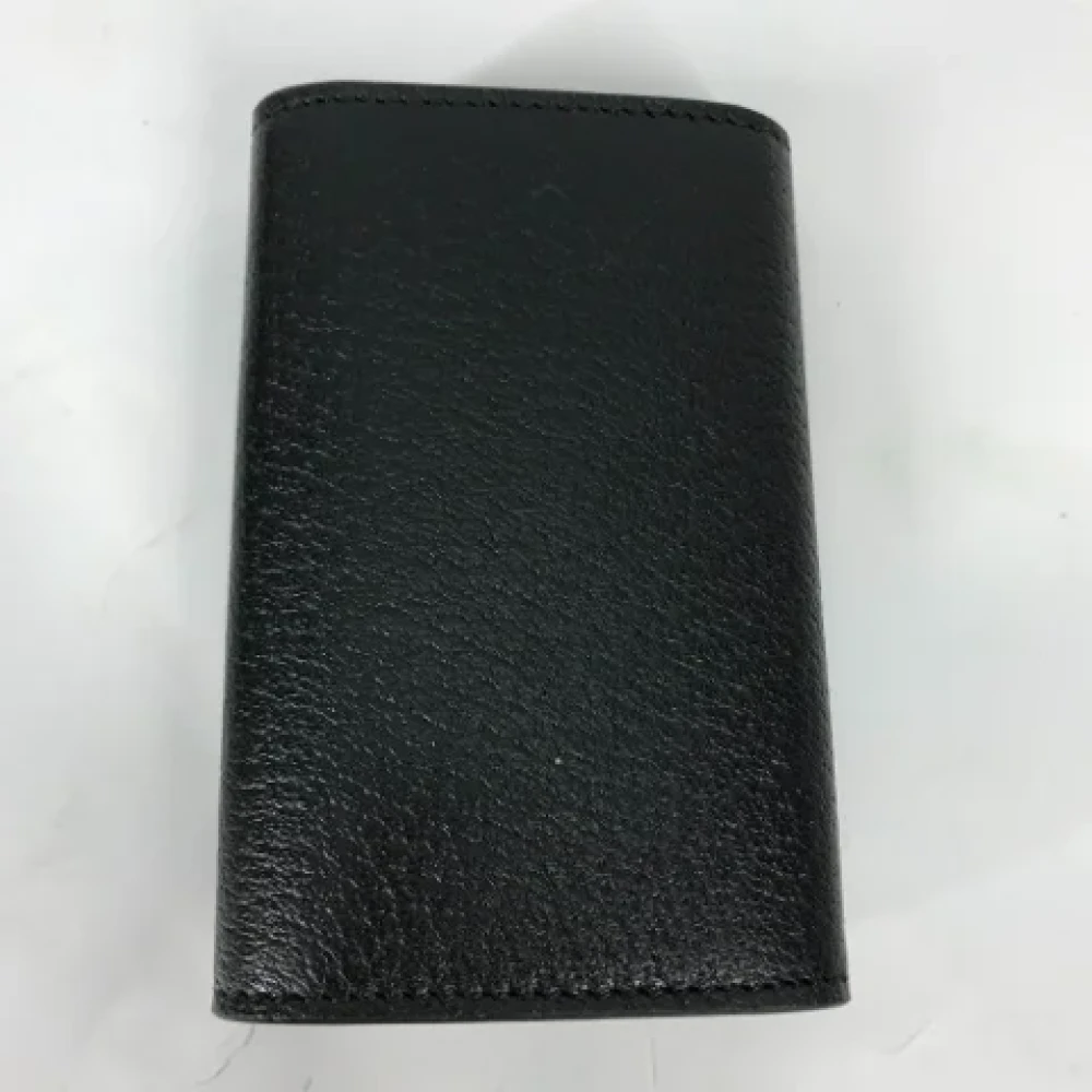 Gucci Vintage Pre-owned Leather key-holders Black Dames