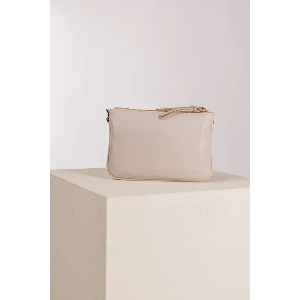 Gianni Chiarini Crossbody Tas Frida Lam Leer Beige Dames