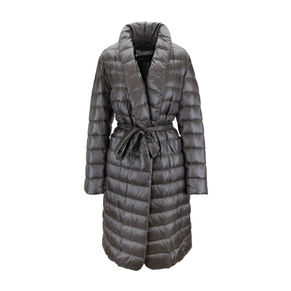 Herno - Coats > Down Coats - Gray - Herno - Modalova