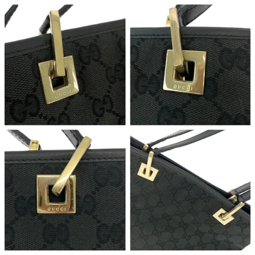 Gucci Vintage Pre-owned Canvas totes Black Dames