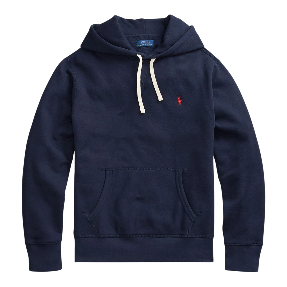 Ralph Lauren Blue Hoodies, Male, Xl, Classic Popover Pullover Hoodie