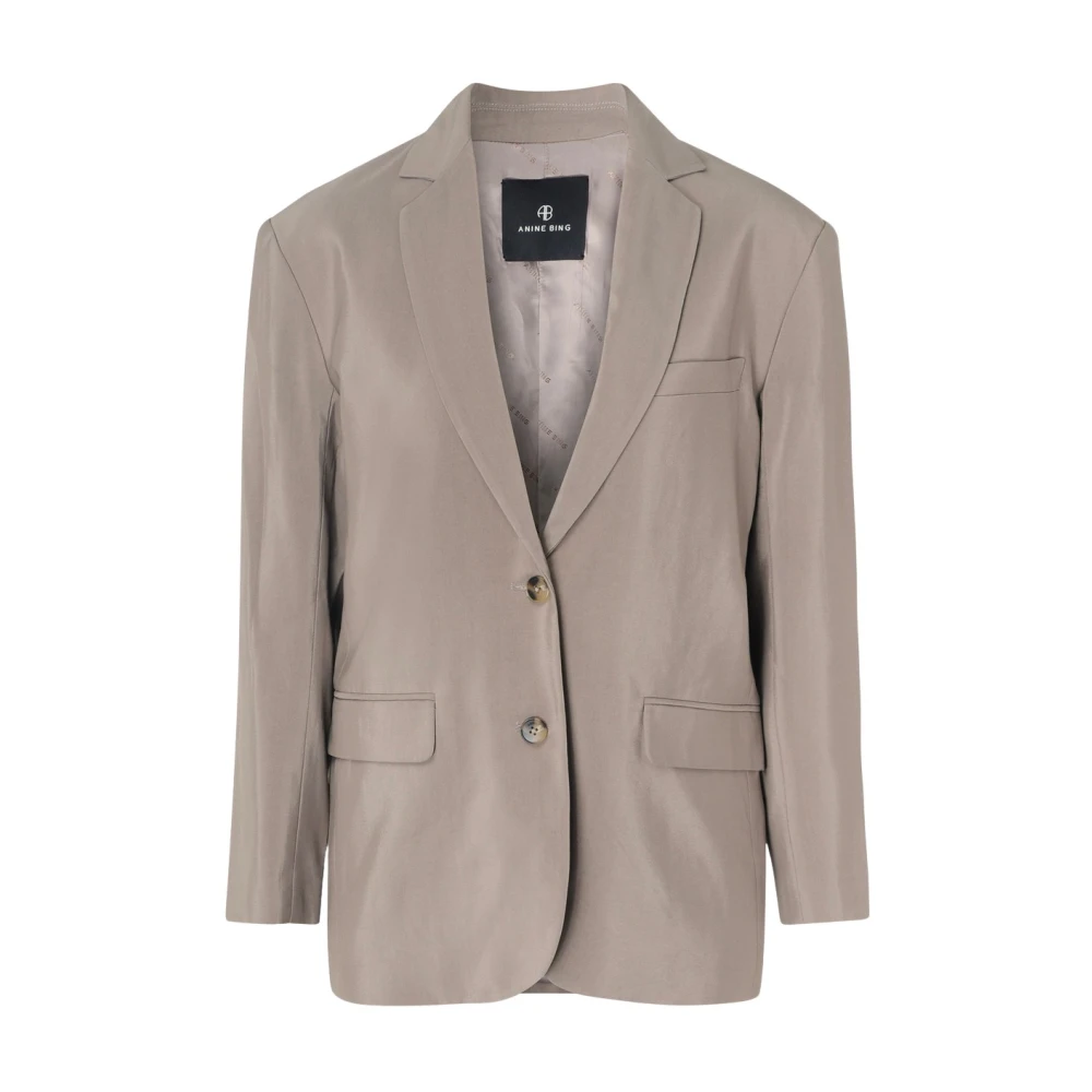 Anine Bing Quinn Blazer Brown Dames