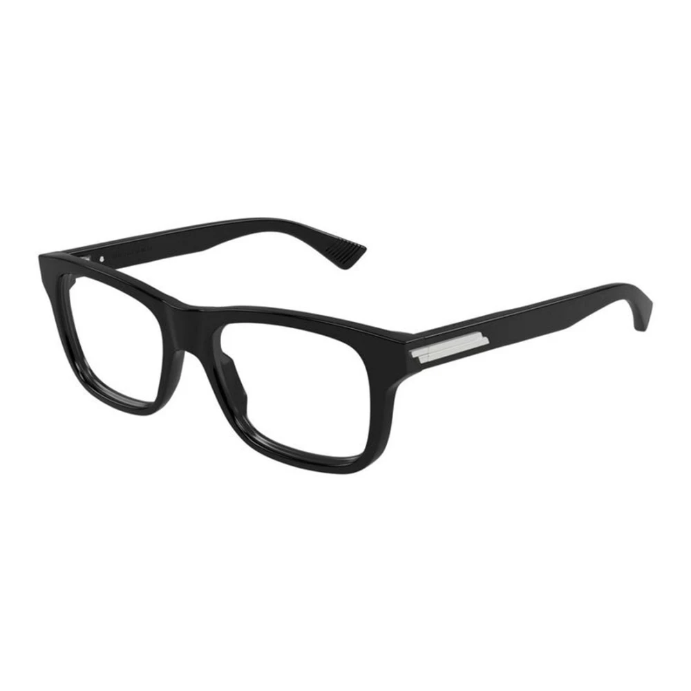 Bottega Veneta Men's Black Glasses, 54 Mm, Ribbon Rectangular Optical Frame