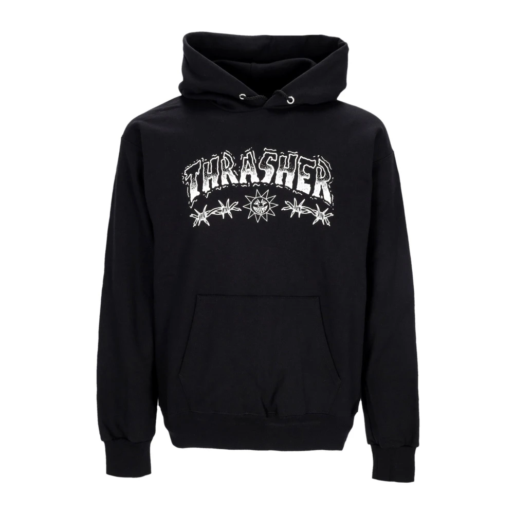 Thrasher Stekeldraad Zwarte Hoodie Sweatshirt Black Heren