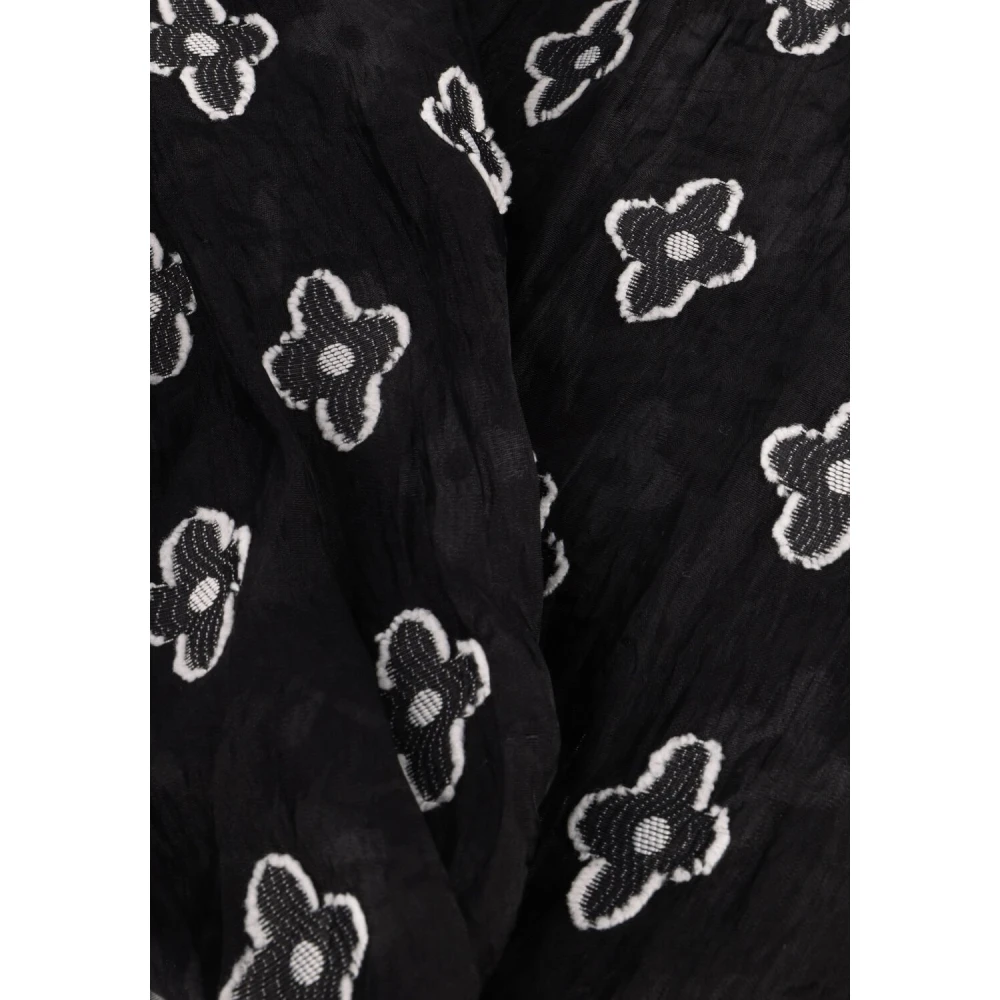 Minus Zwarte Ronde Hals Blouse Black Dames