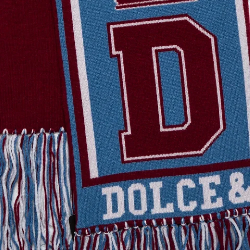 Dolce & Gabbana Pre-owned Fabric scarves Red Dames