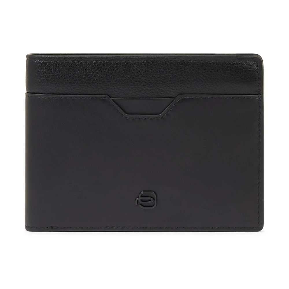 Piquadro Black Wallets & Cardholders, Male, One Size, Wallet With Coin Pocket