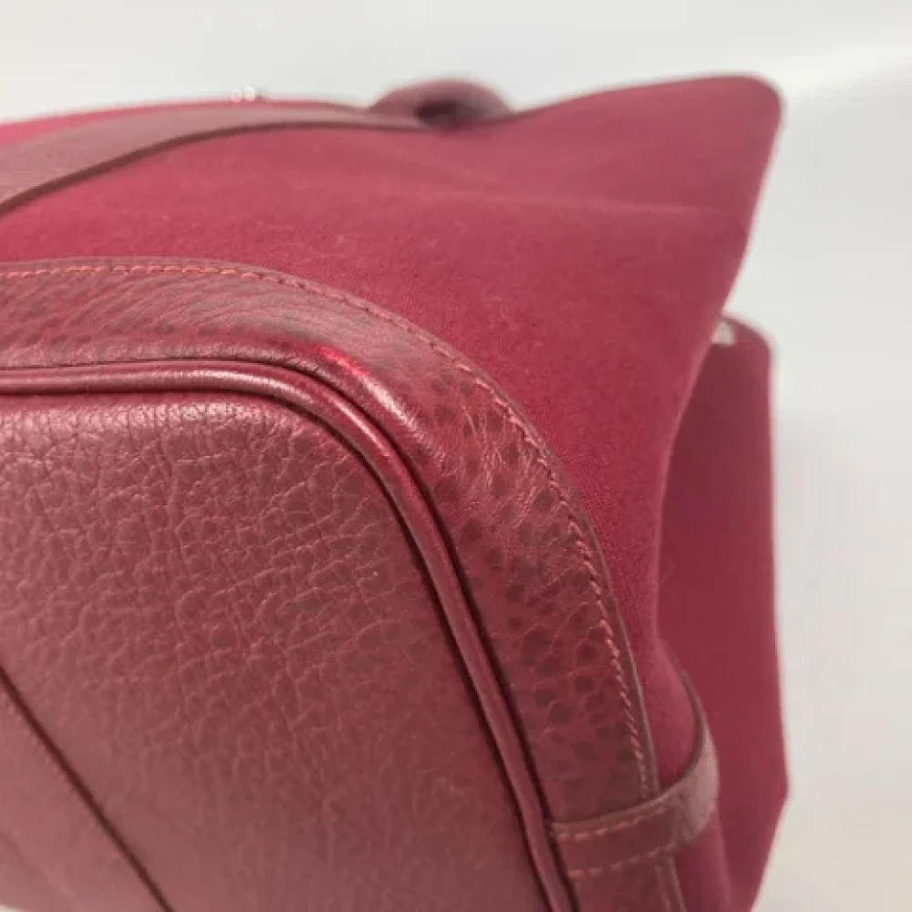 Hermès Vintage Pre-owned Fabric shoulder-bags Red Dames