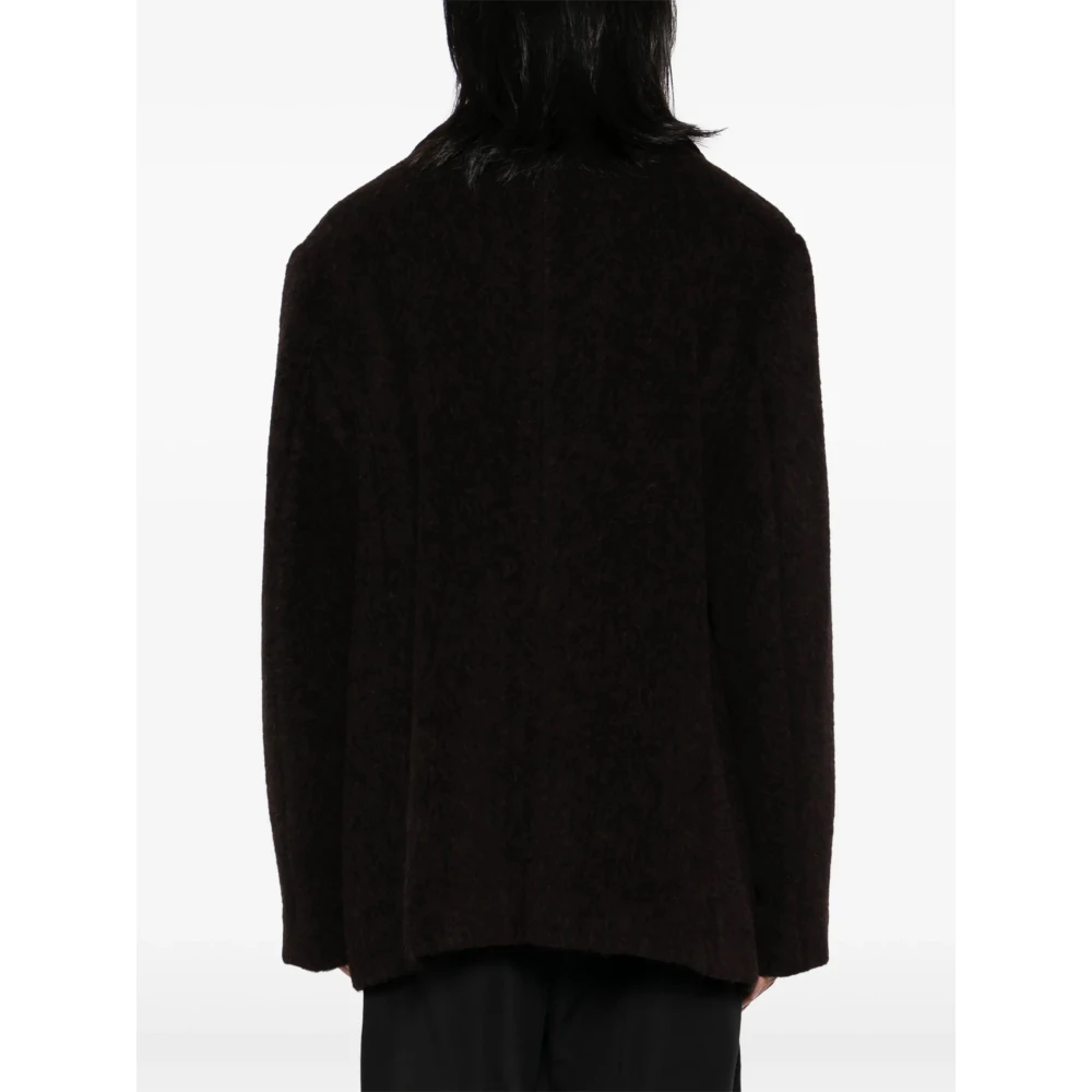 Dolce & Gabbana Bruine Pea Coat voor Mannen Brown Heren