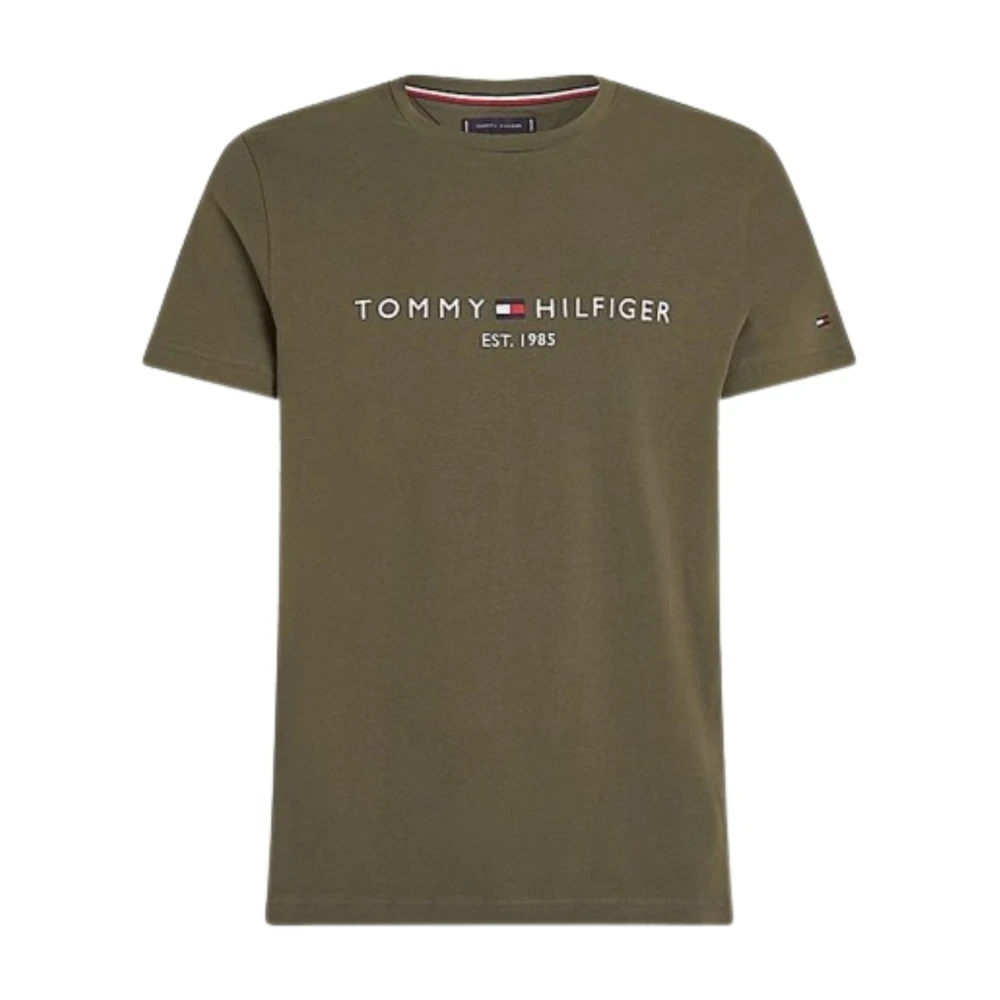 Tommy Hilfiger Heren Logo T-shirt Green Heren