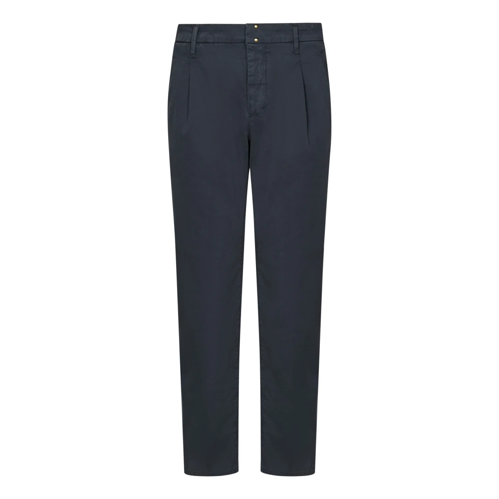 Incotex Blauwe Chino Broek Aw24 Blue Heren