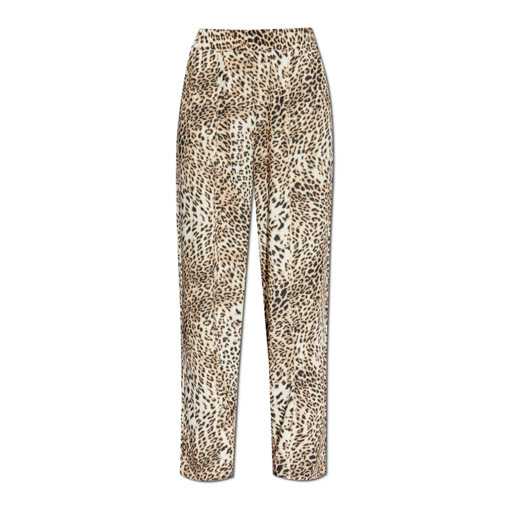 Gestuz Dierenprint broek Beige Dames