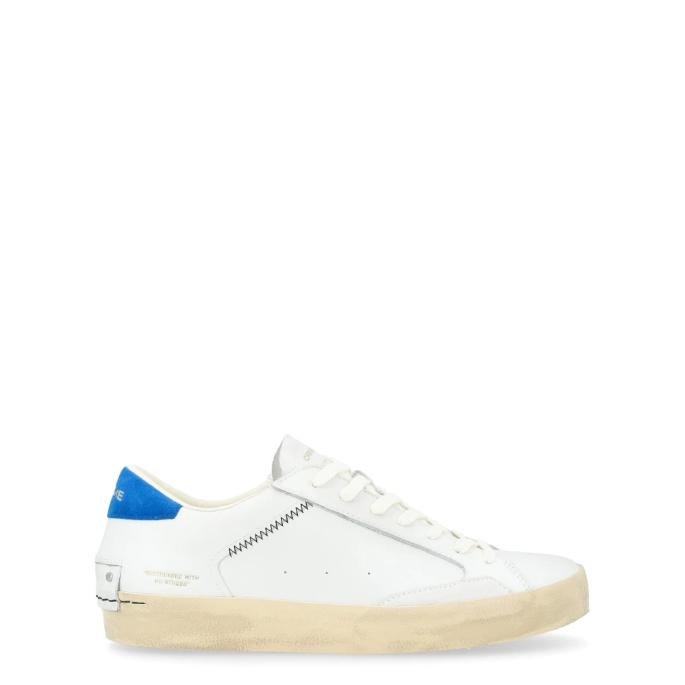 Crime London Witte Distressed Sneakers White Heren