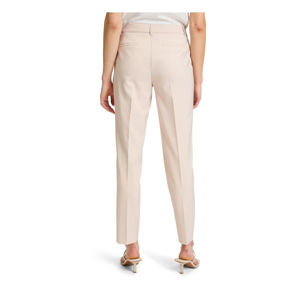 Betty Barclay Klassieke zakelijke broek met plooi Beige Dames