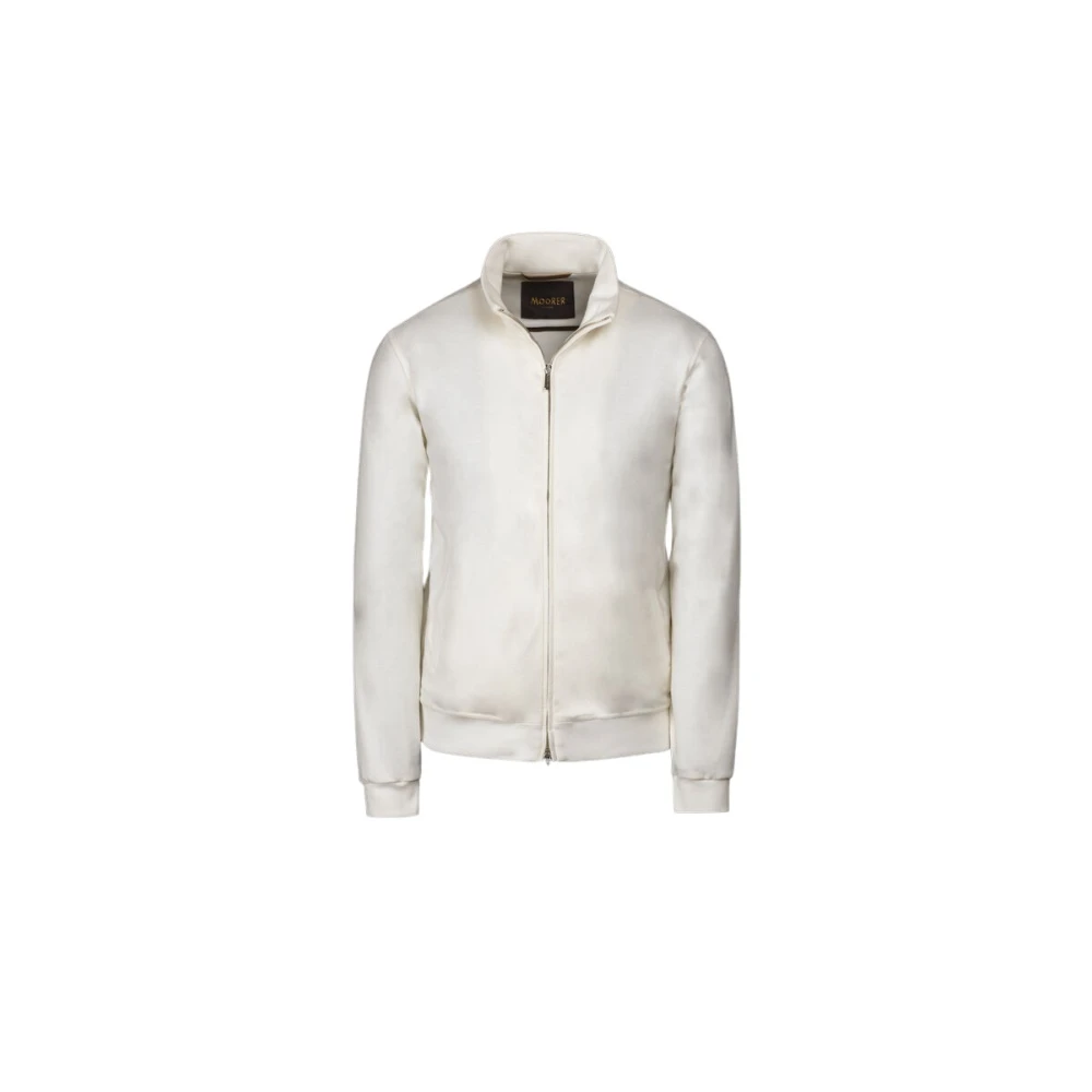 Moorer Men's Beige Cardigans, L, Crispin Felpa