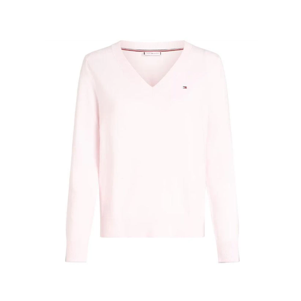 Knitwear > V-neck Knitwear - - Tommy Hilfiger - Modalova