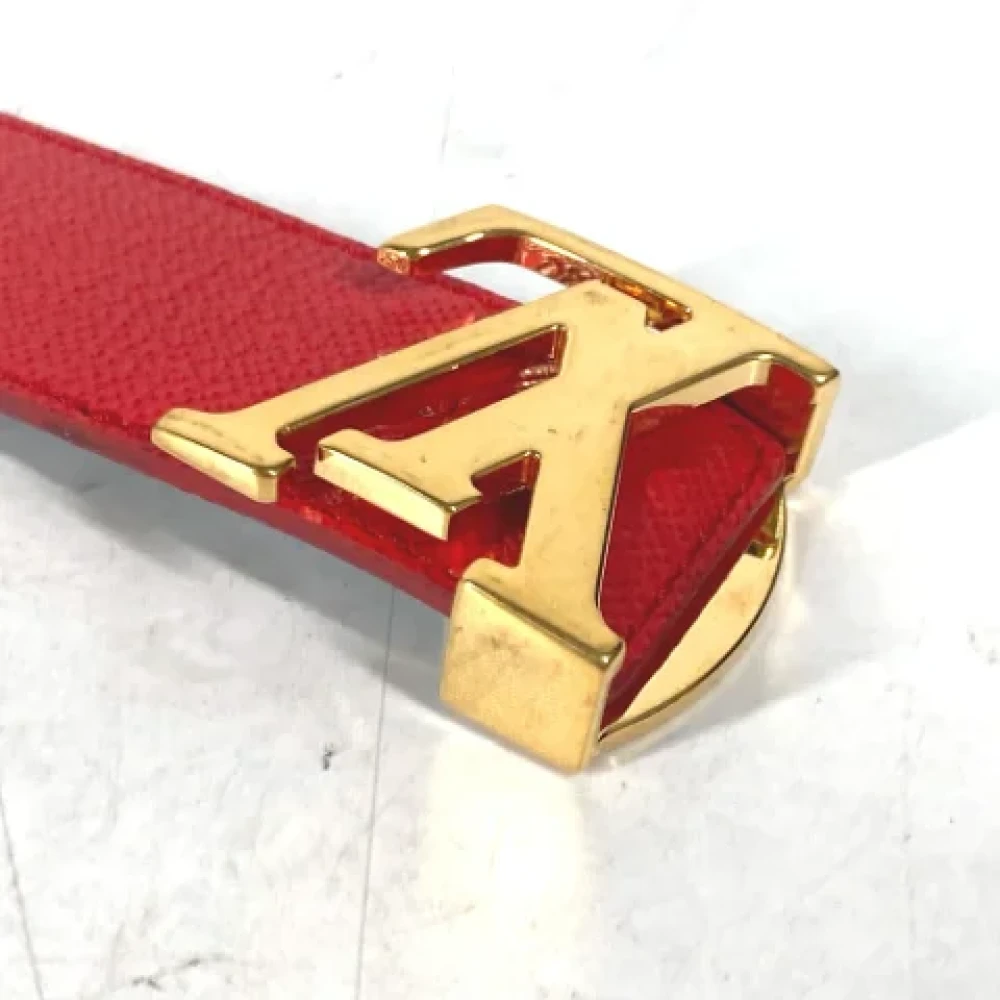 Louis Vuitton Vintage Pre-owned Cotton belts Red Dames