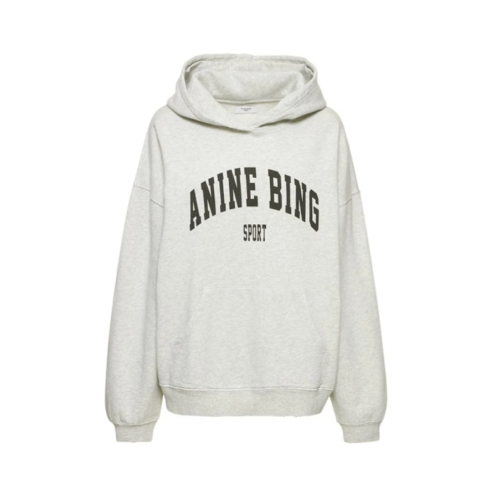 Anine Bing Grijze Harvey Sweatshirt met Capuchon Gray Dames