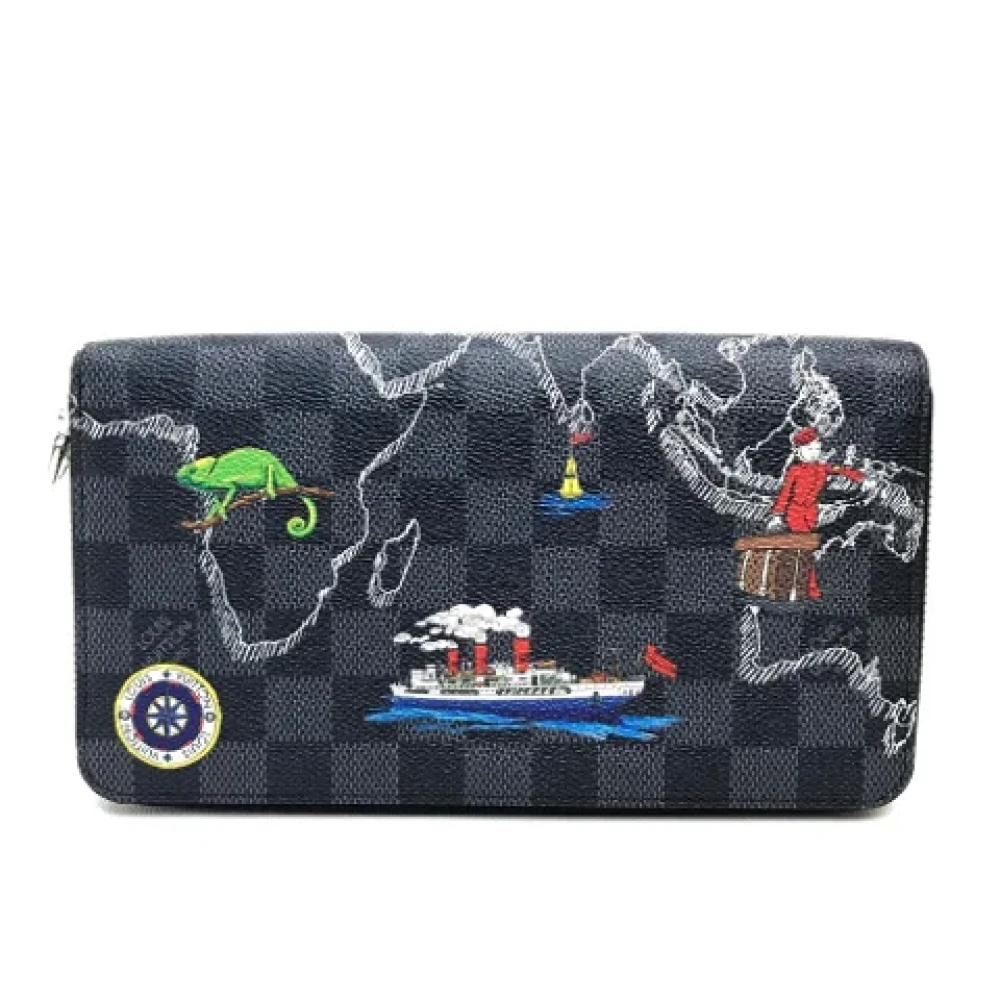 Louis Vuitton Vintage Pre-owned Fabric wallets Black Heren