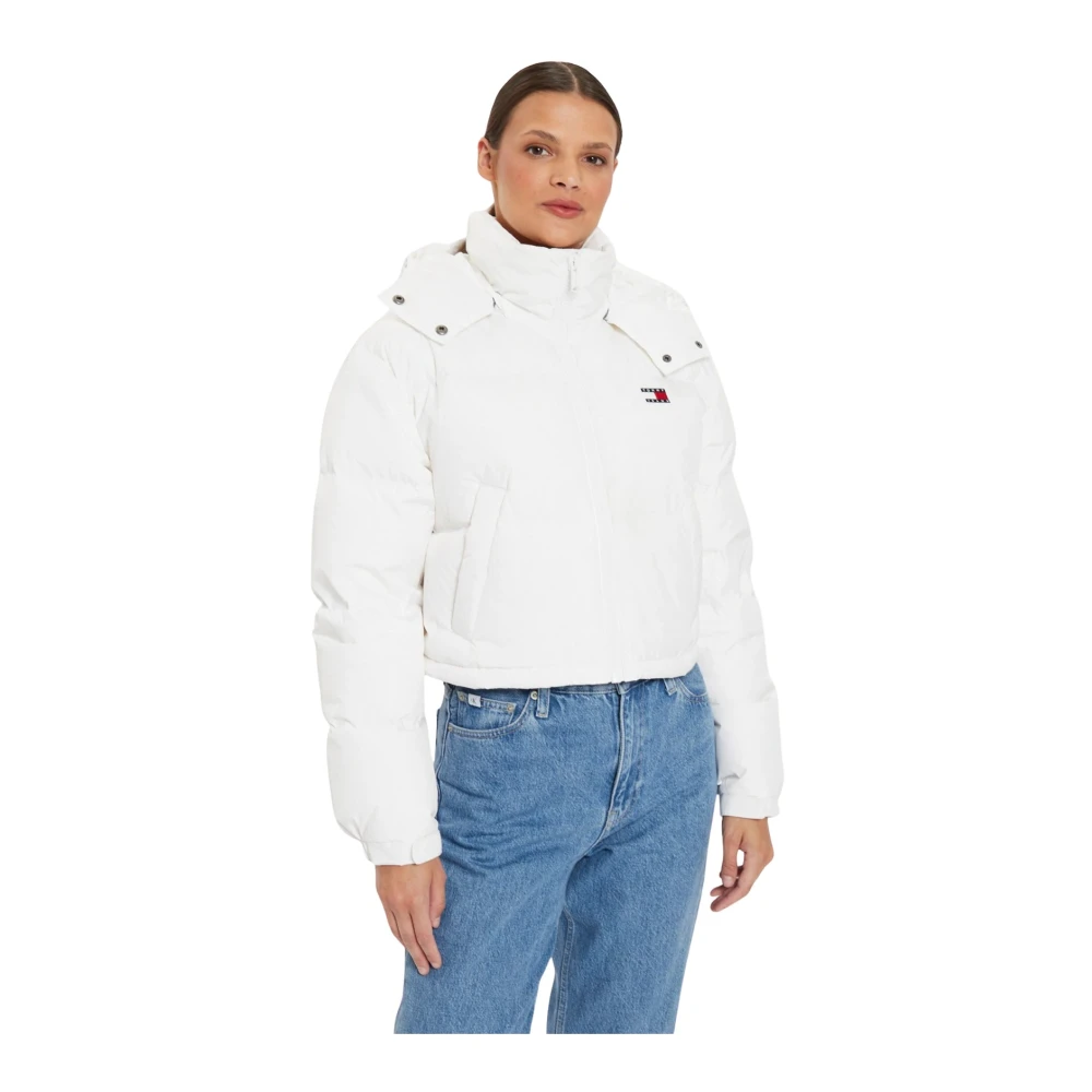 Tommy Jeans Witte Zware Donsjas White Dames