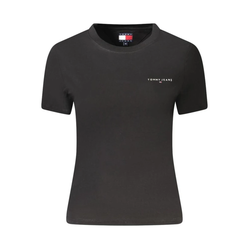 Tommy Hilfiger Women's Black Iconic Logo Cotton T-Shirt