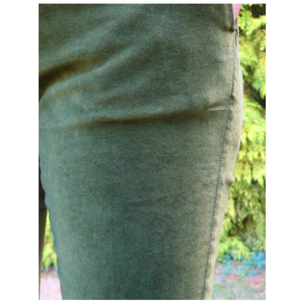 Mason's Slimme New York Fluweel Broek Green Dames