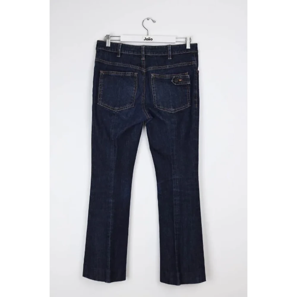 Prada Vintage Pre-owned Cotton jeans Blue Dames