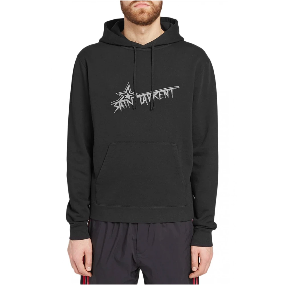 Saint Laurent Hoodie met capuchon Black Heren