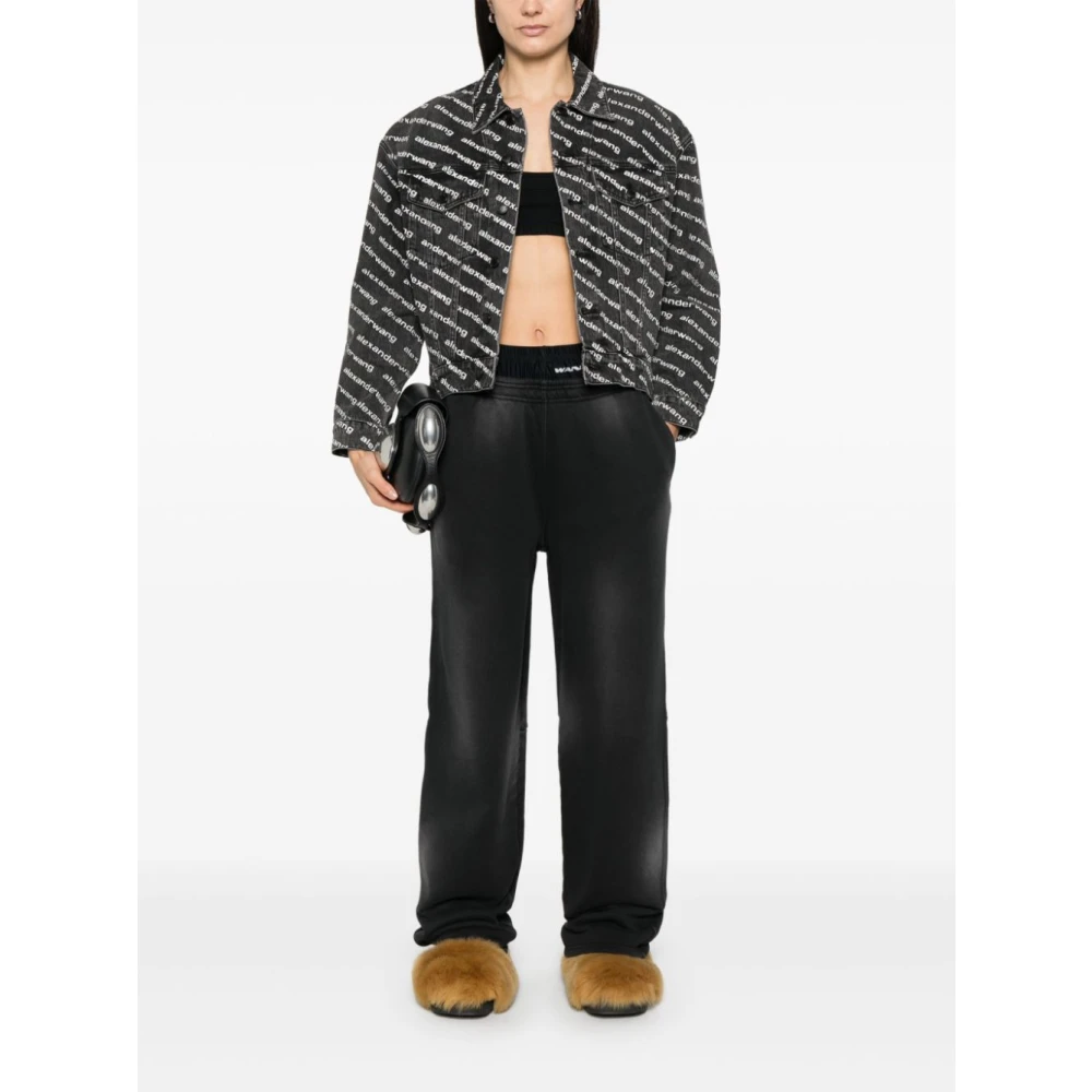 alexander wang Zwarte Broek voor Vrouwen Black Dames