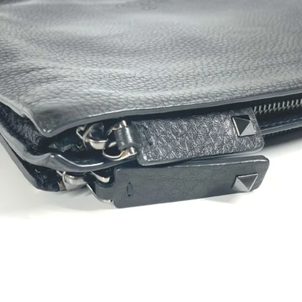 Valentino Vintage Pre-owned Leather clutches Black Dames
