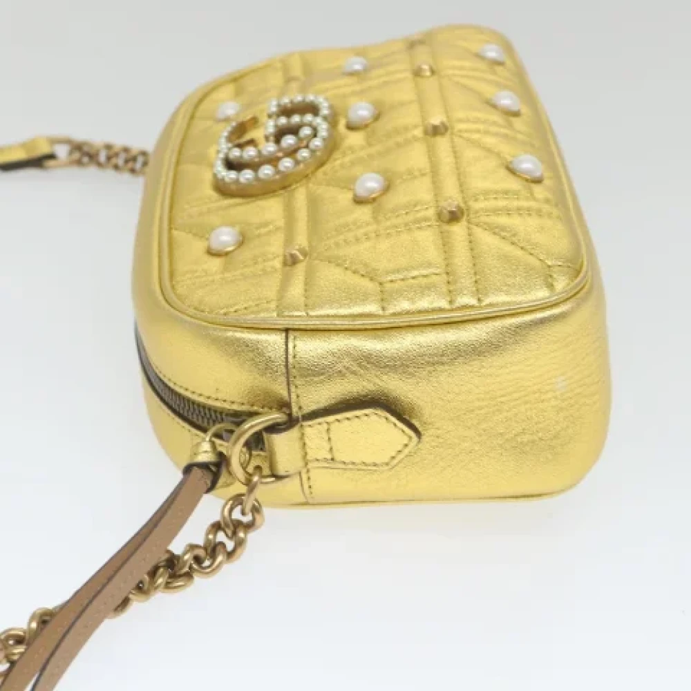 Gucci Vintage Pre-owned Leather gucci-bags Yellow Dames