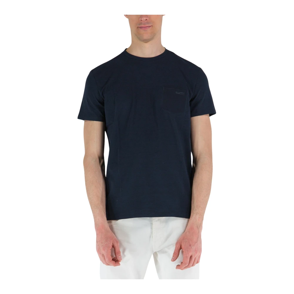 RRD Blauw Monochrome T-shirt met Surflex Zakje Blue Heren