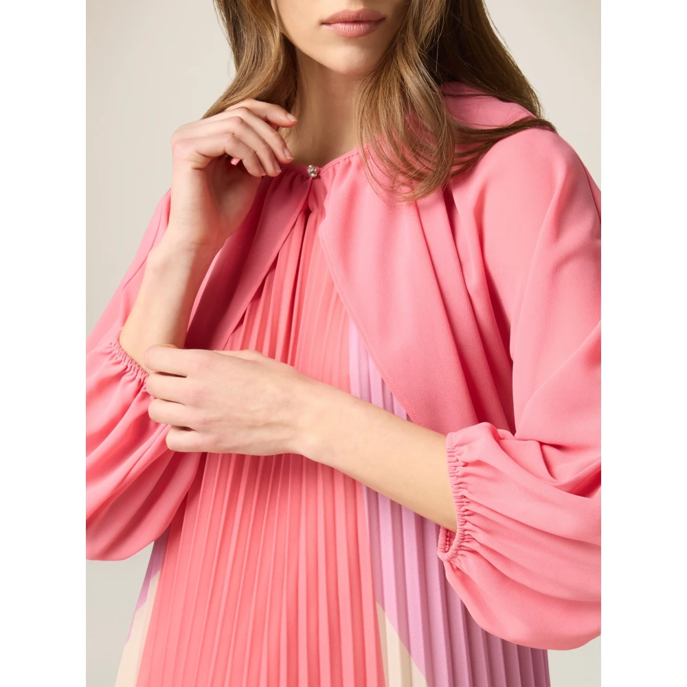 Oltre Georgette Bolero met Juweelknoop Pink Dames