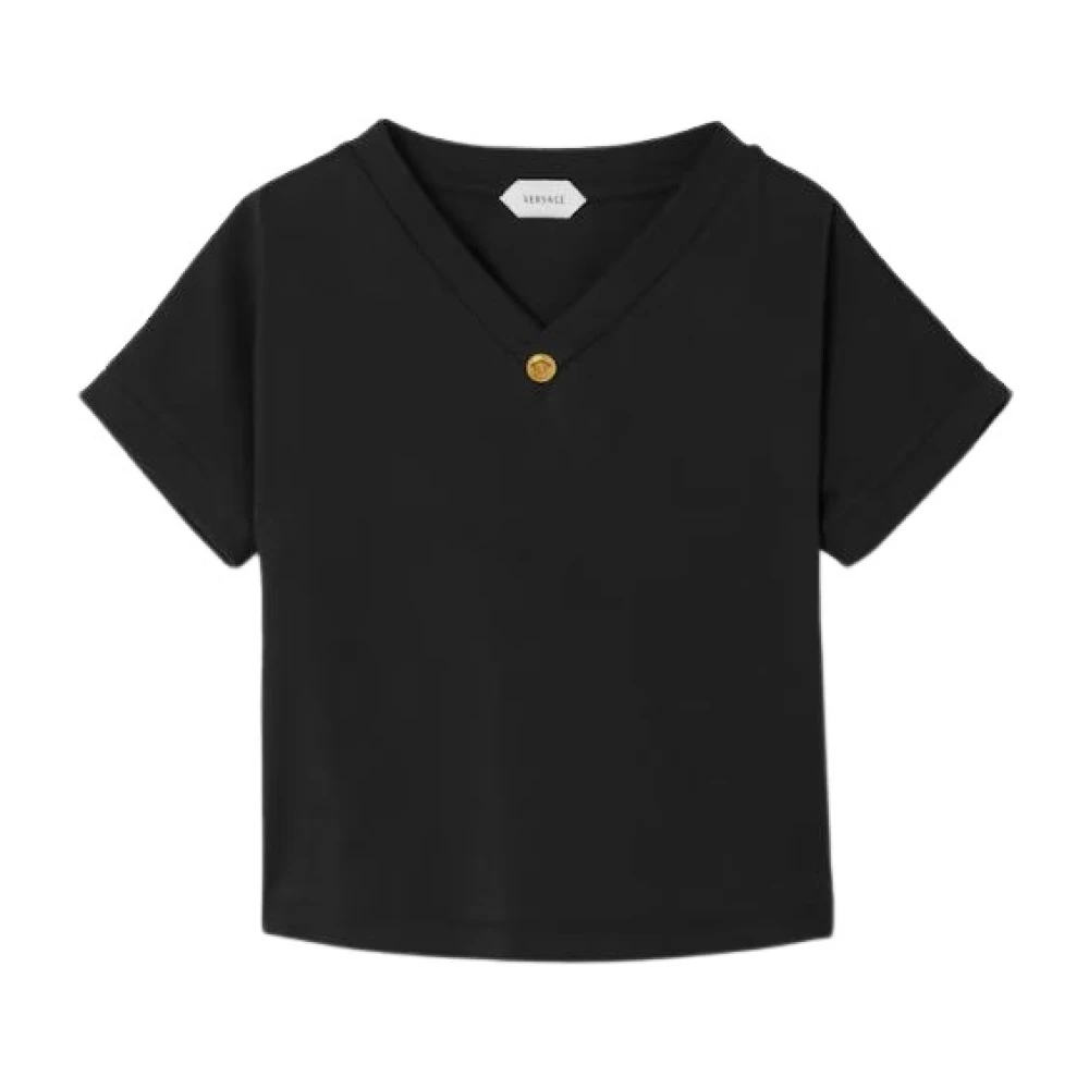 Versace , Kids Short Sleeve T-Shirts, Unisex, Black, 12 Y, T-Shirt